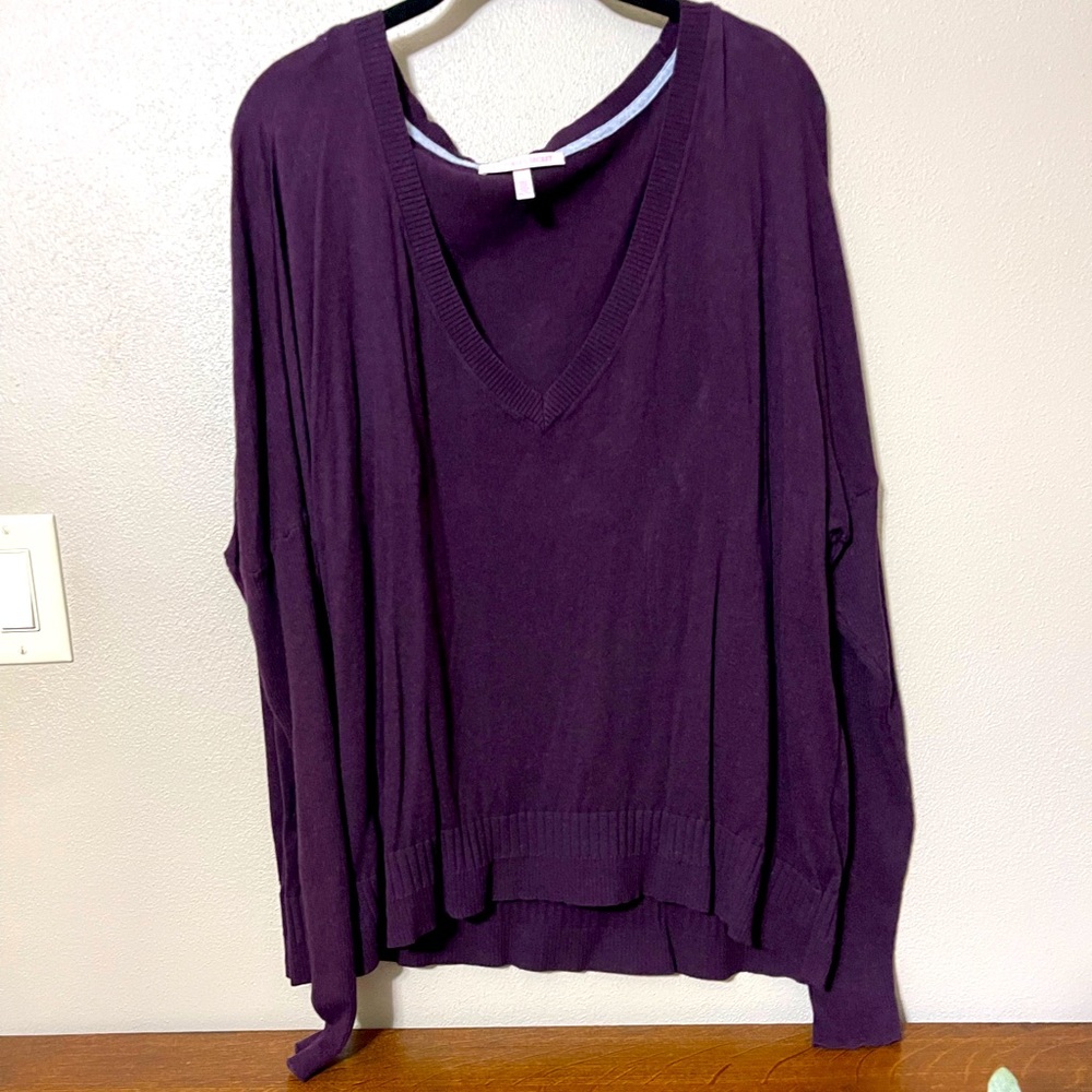 Oversized VS Cashmere Blend V-Neck Sweater